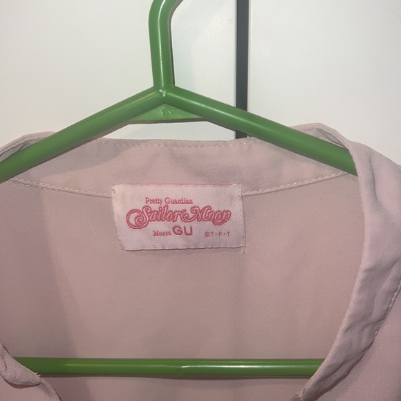 Rare GU Collaboration Embroidery Blouse Women's S Size (Japanese Size) Pink - Picture 4 of 16